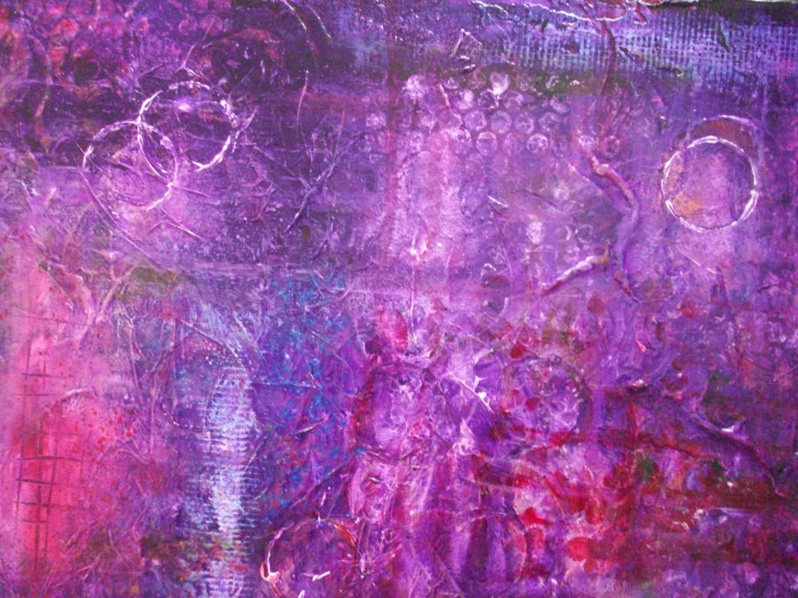 Purple Mixed Media Background By Mercyrains