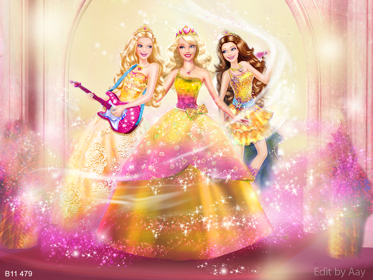 Wallpaper Coloring S Cartoon Cake Princess Logo Barbi Dall