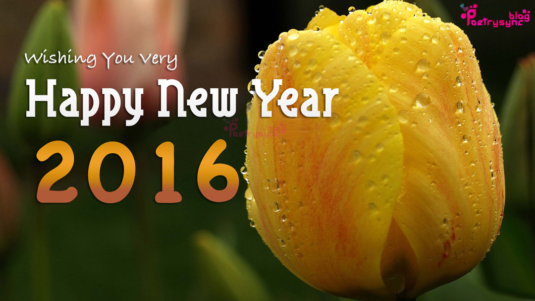 Happy New Year 2016 Desktop Wallpaper 1080x607