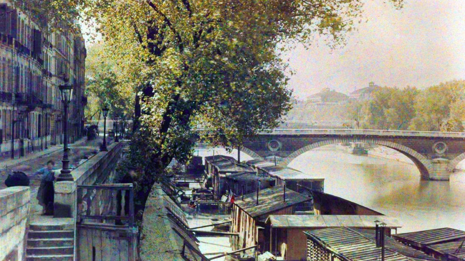 Vintage France Bridges Urban Europe Recolor Wallpaper MixHD