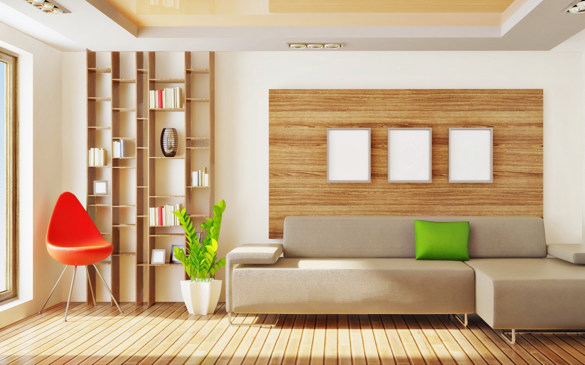 smart living room wallpaper