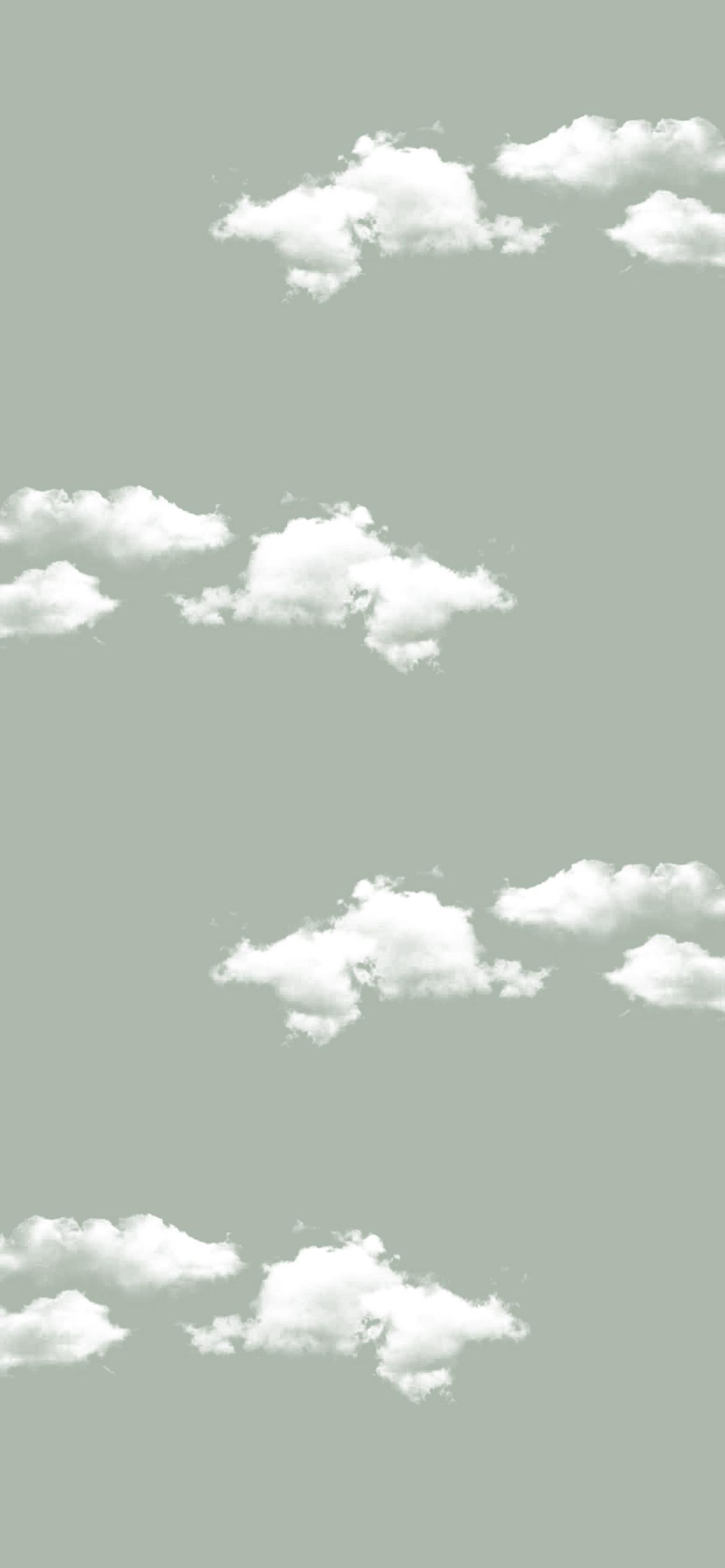 Sage Green Aesthetic Wallpaper Cloud Sky Idea