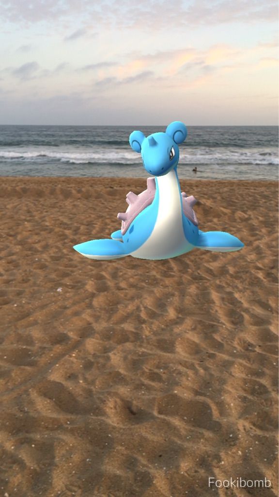 Pokemon Go Pogo Phone Wallpaper Cute Lapras Beach