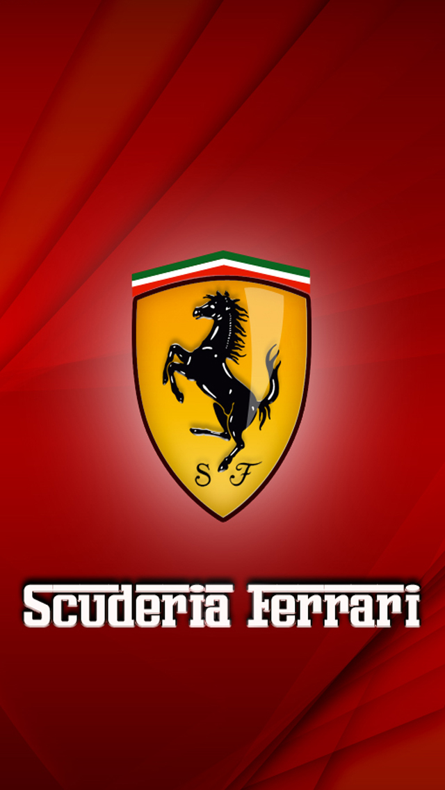 Ferrari Logo HD Wallpaper For iPhone