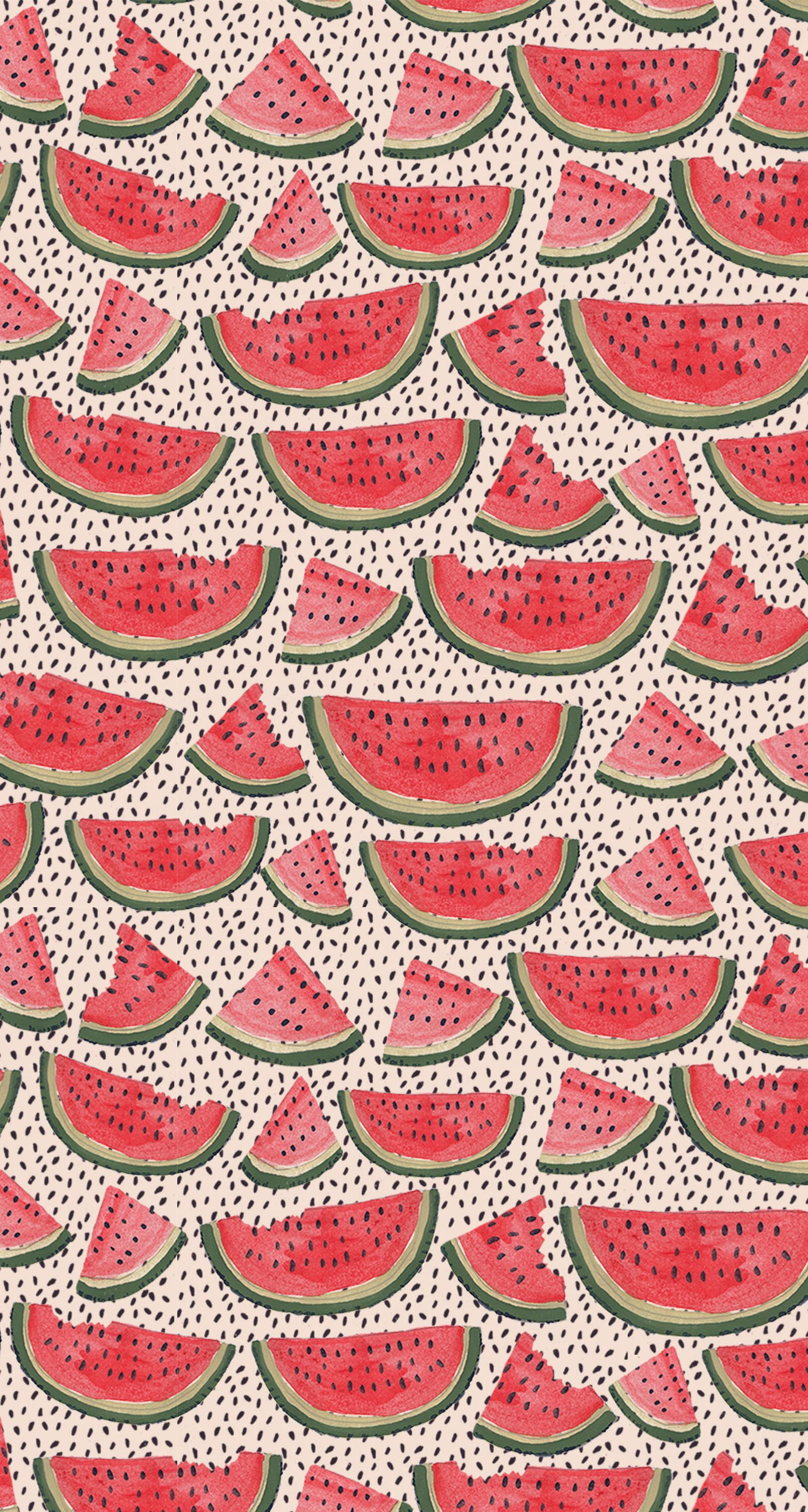 Watermelon Print Wallpaper