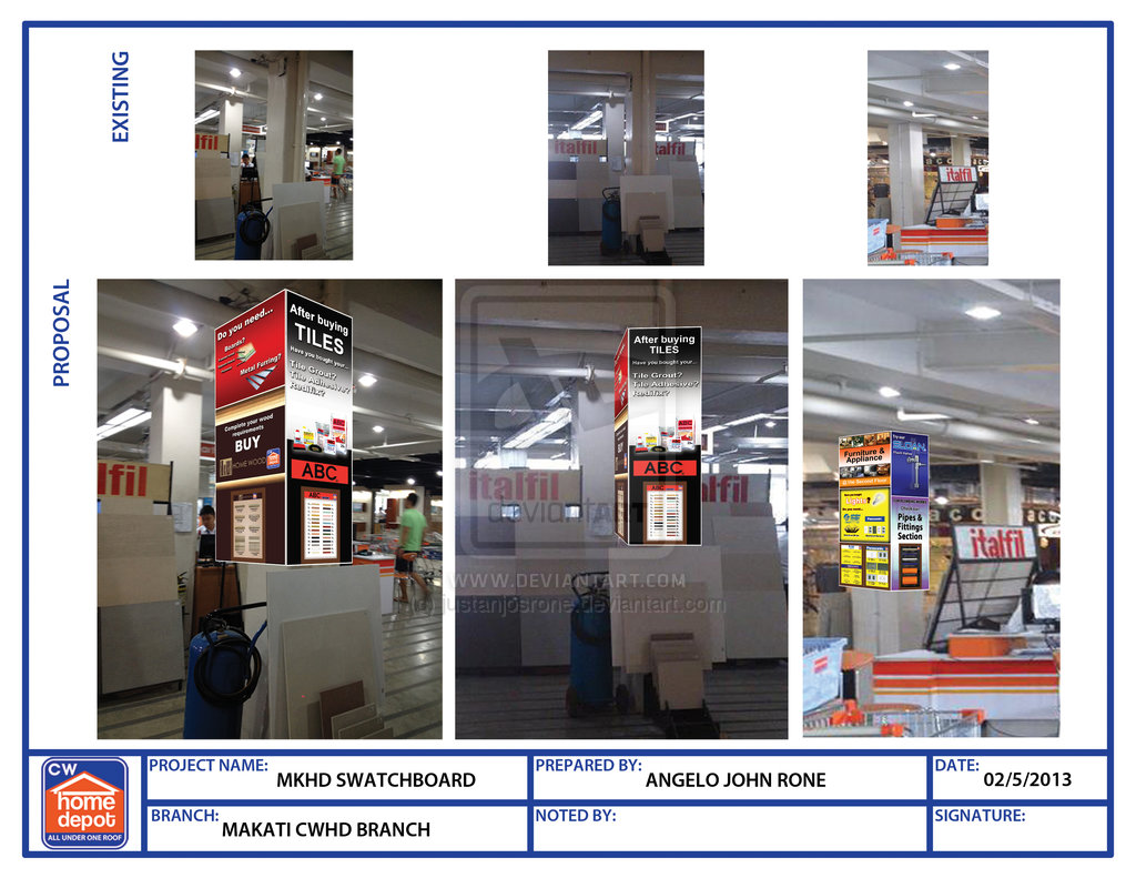 Swatch Board MkHD Super Impose Proposal Template By Justanjosrone On