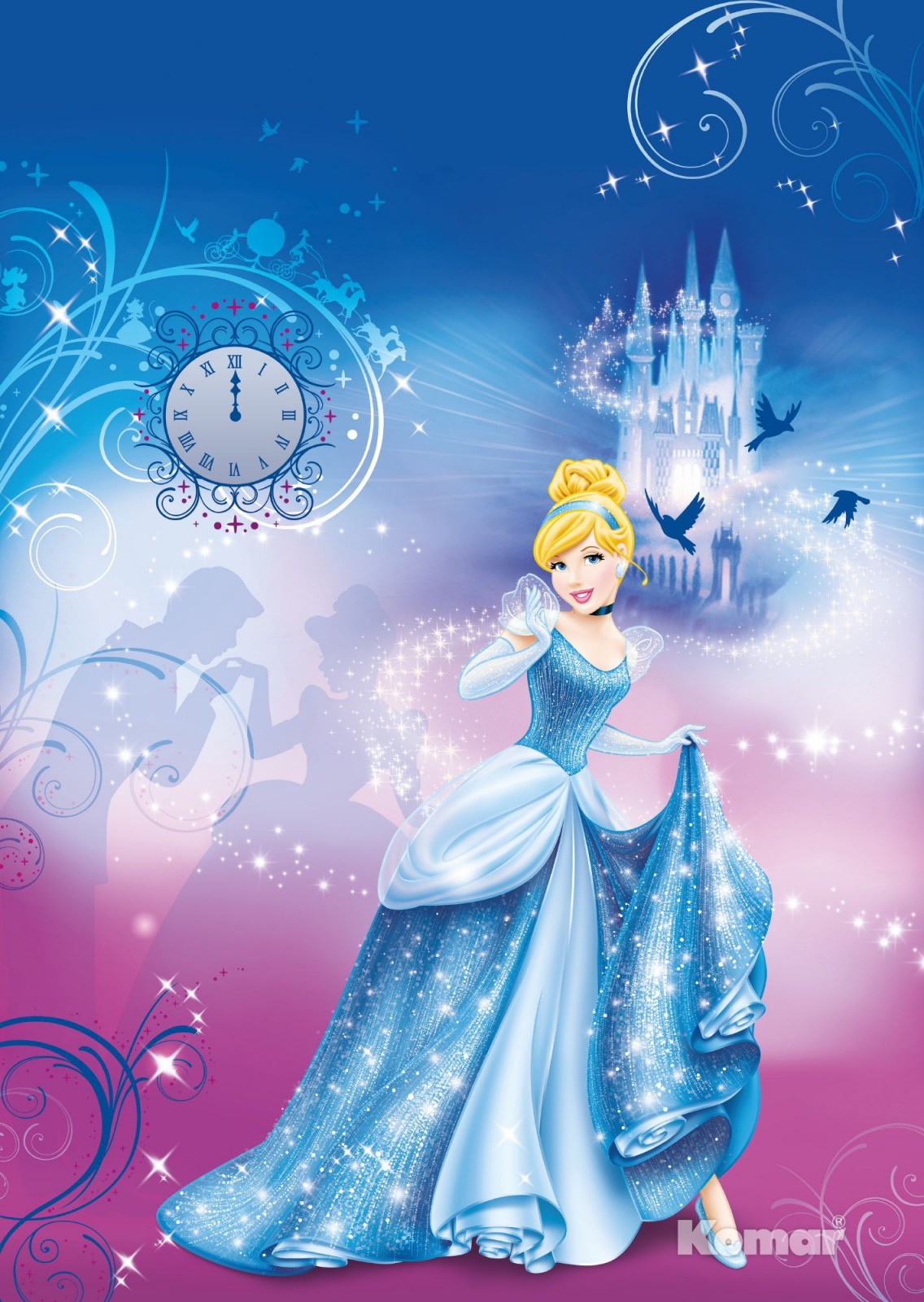 Cinderella HD Background Image For Htc One M9 Cartoons Wallpaper