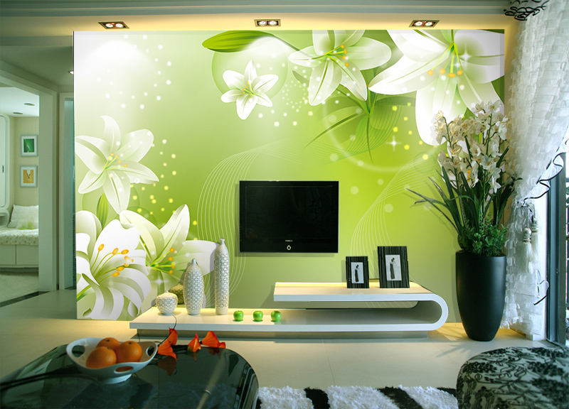 Modern Living Room Tv Backdrop Wallpaper Painted Wall Murals 3d