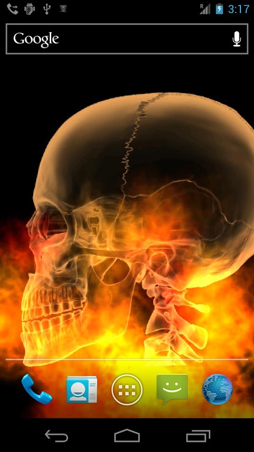 Skull Fire Live Wallpaper Android Apps On Google Play