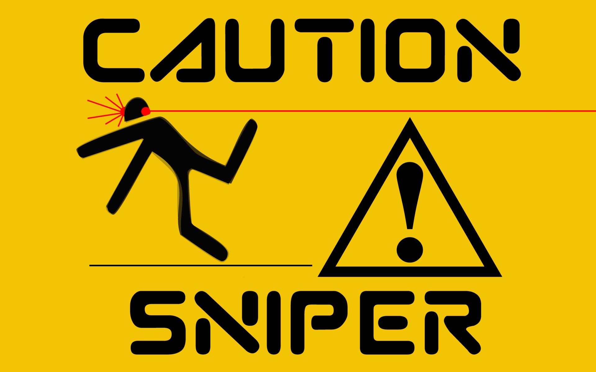 Caution Sniper Wallpaper Myspace Background