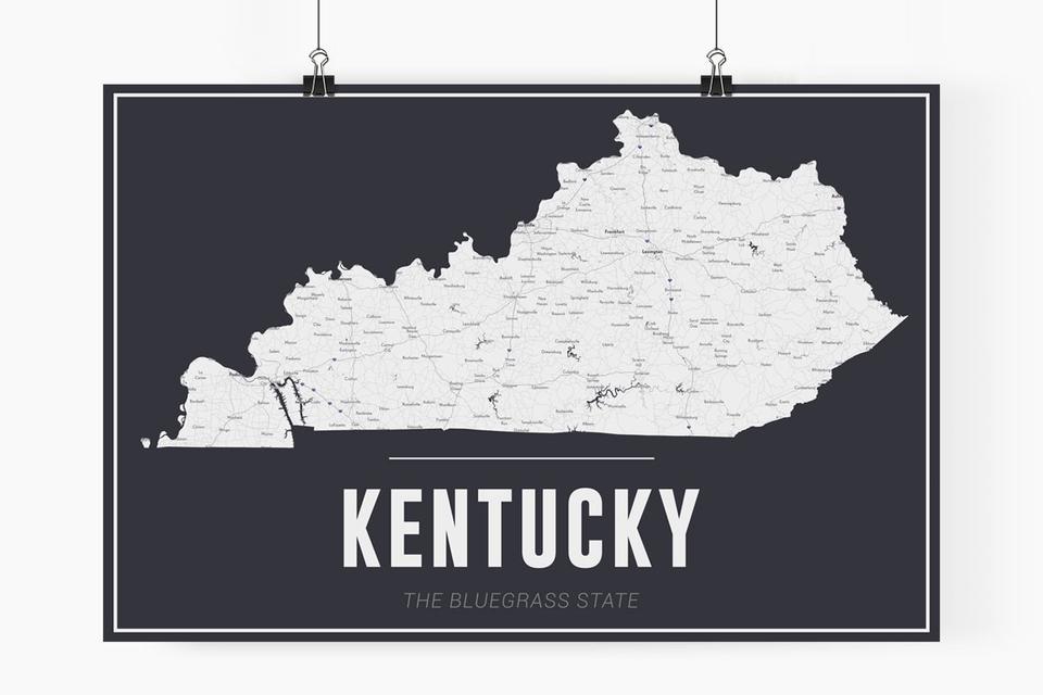 Kentucky State Map State Country Map Customaps