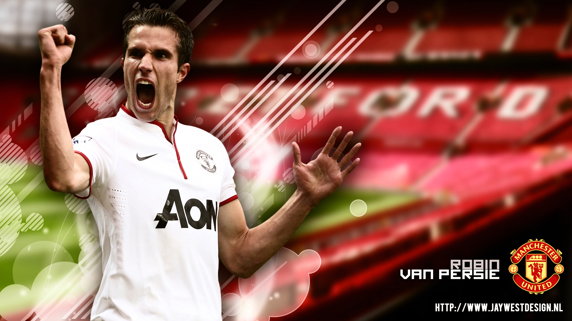 Robin Van Persie Manchester United HD Desktop Wallpaper Wallpapercow