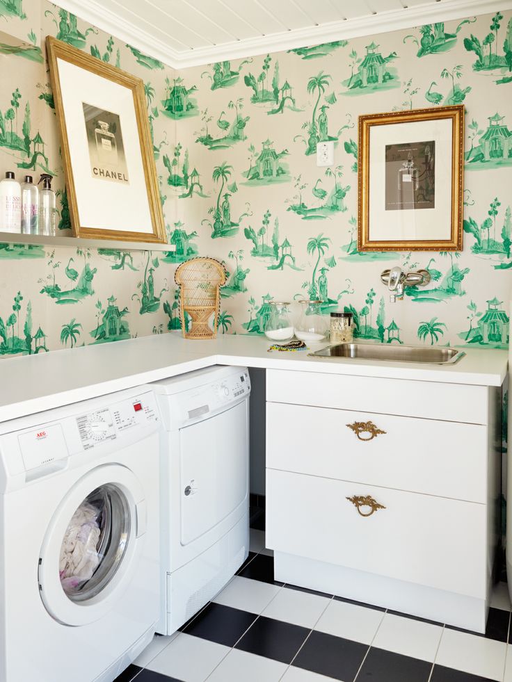 🔥 Free download Fun laundry room with wallpaper [398x800] for your