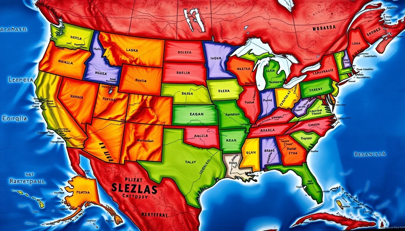 Usa Map HD Wallpaper
