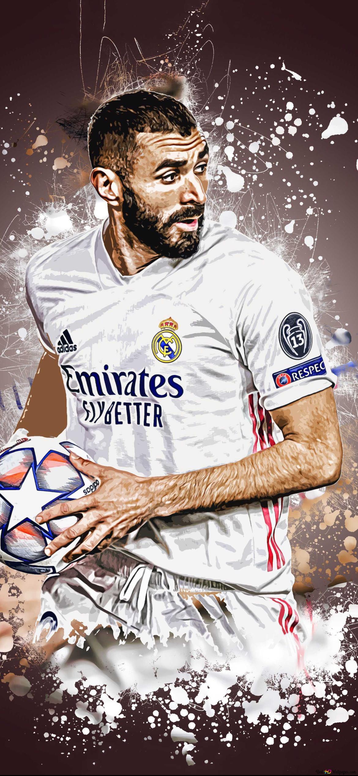 Real Madrid S Algerian Origin French Striker Karim Benzema 2k