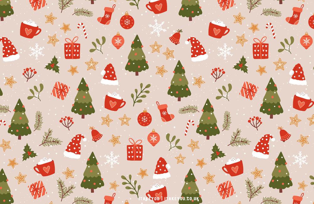 Download Cool Preppy Christmas Collage Wallpaper  Wallpaperscom