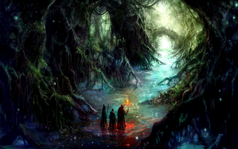 forest fantasy art 1440x900 wallpaper Abstract Fantasy HD Desktop