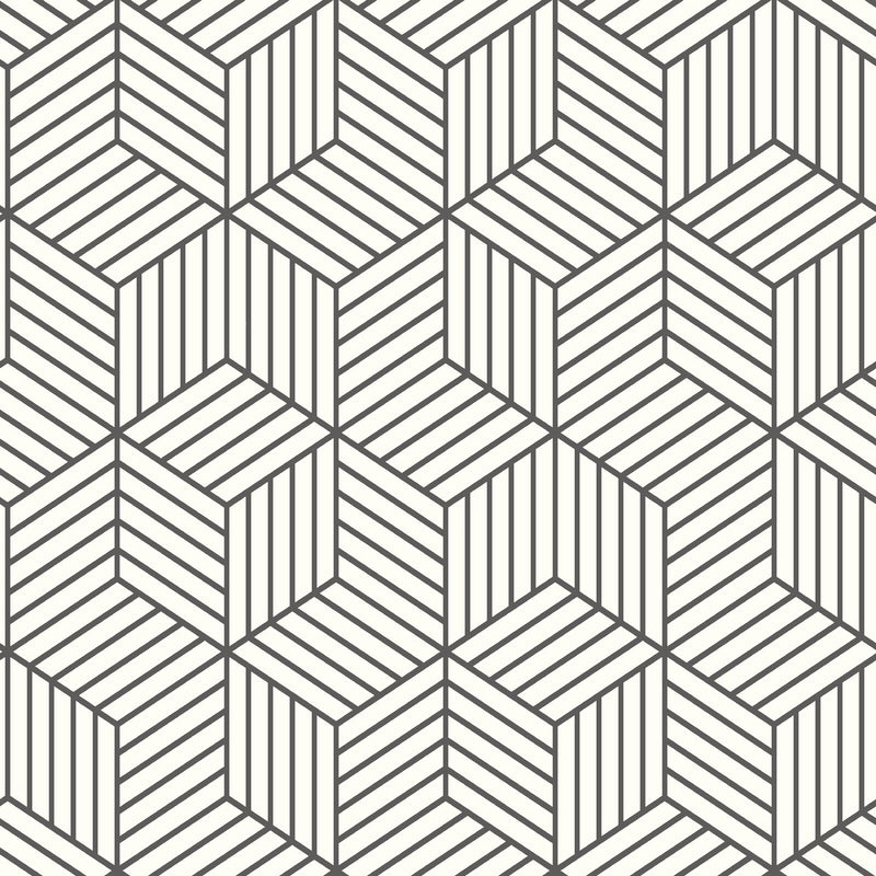 Free download Geometric Black and White Hexagon Peel and Stick Mid