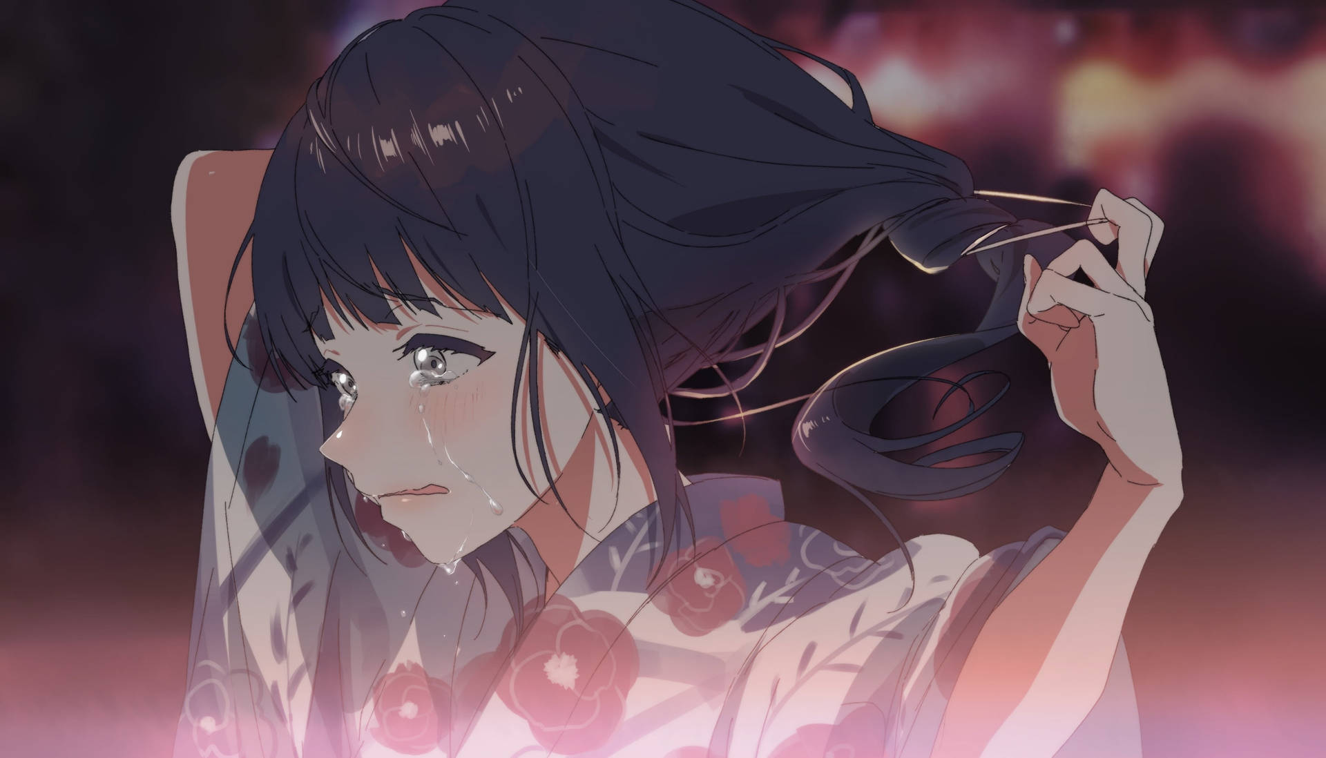 Sad Anime Girl Wallpaper