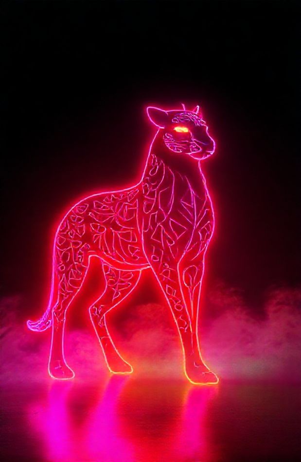 Neon Animal Wallpaper
