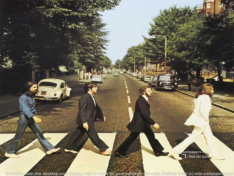 Abbey Road Beatles Poster Wallpaper Art Print