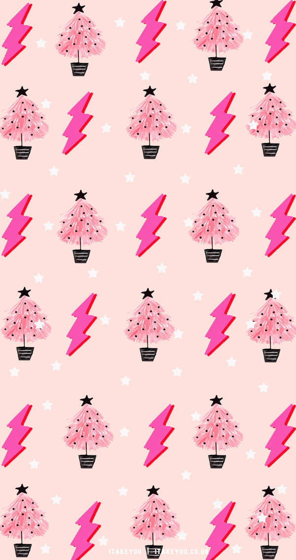 Pink Christmas Wallpaper