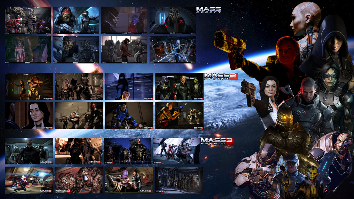 Mass Effect Trilogy Wallpaper By Skarrdwar