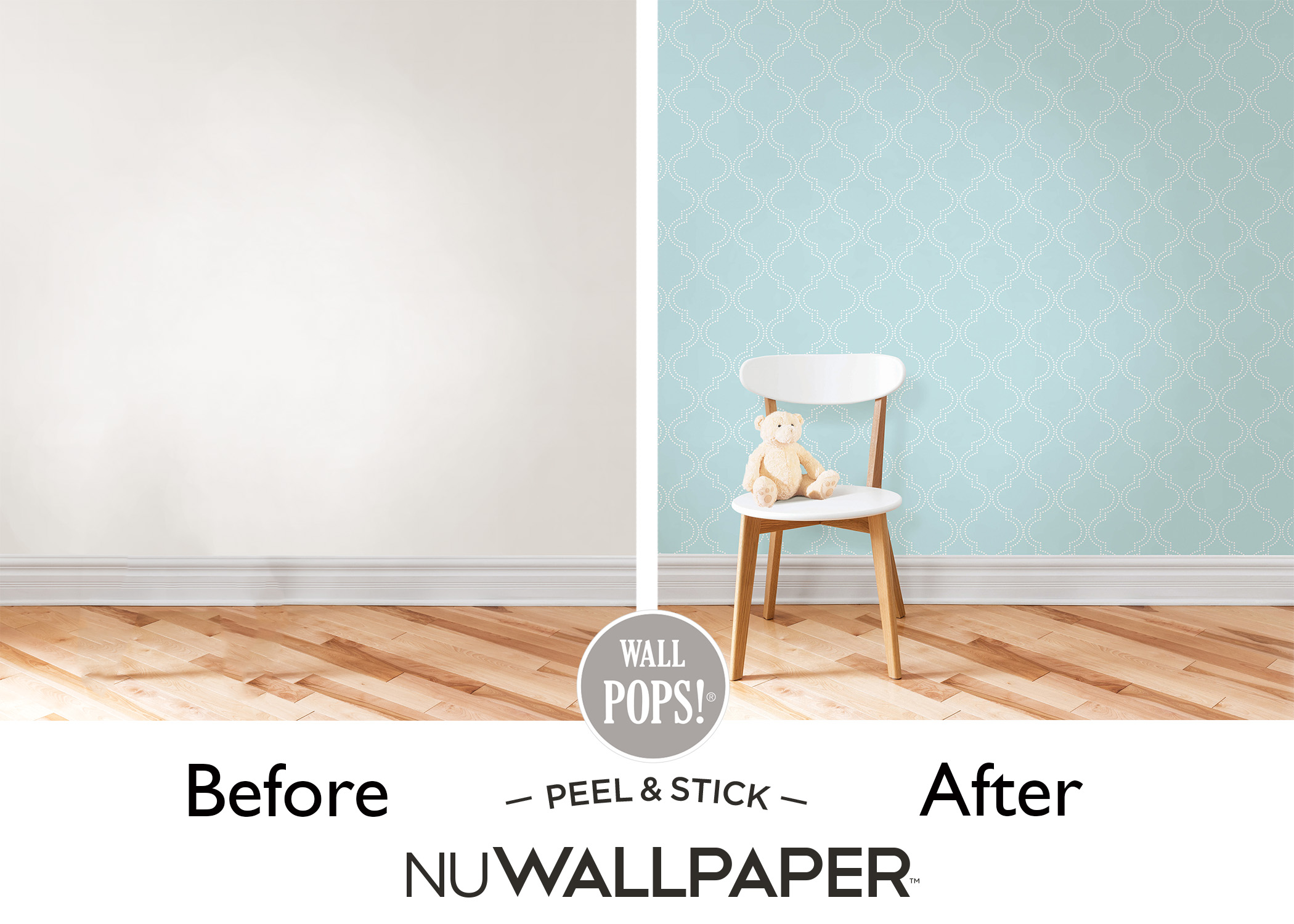 This Blue Quatrefoil Wallpaper Is Calming Yet Stylish The Nursery Had