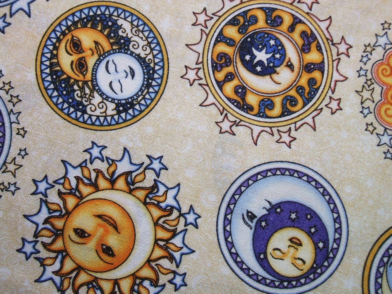 Rjr Sew Heavenly Cream Celestial Sun Moon By Aliceinstitchesarts