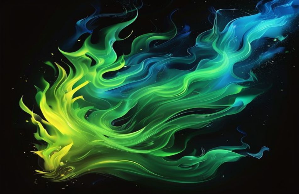 Green Flame Wallpaper