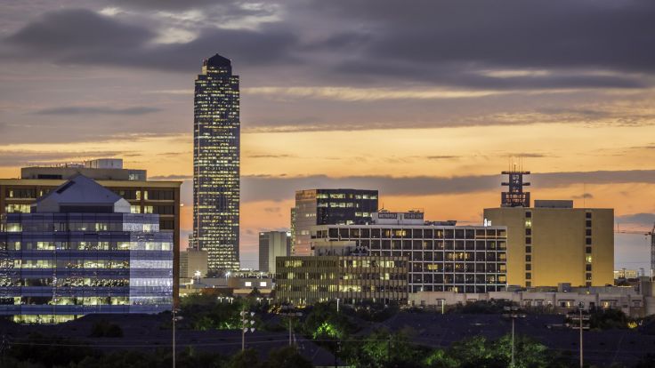 Houston architecture bridges cities City texas Night towers buildings
