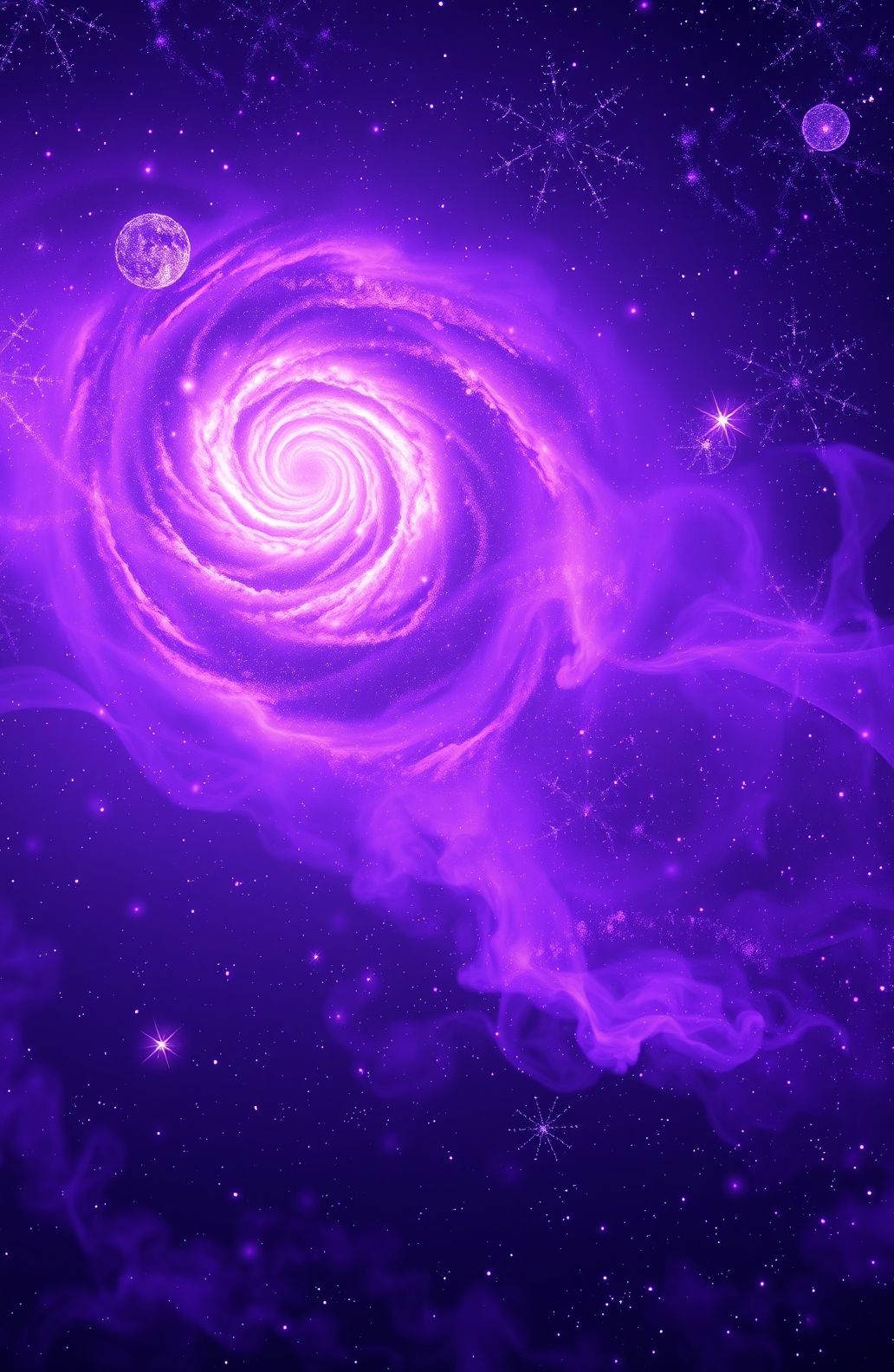 Hd Purple Space Wallpaper