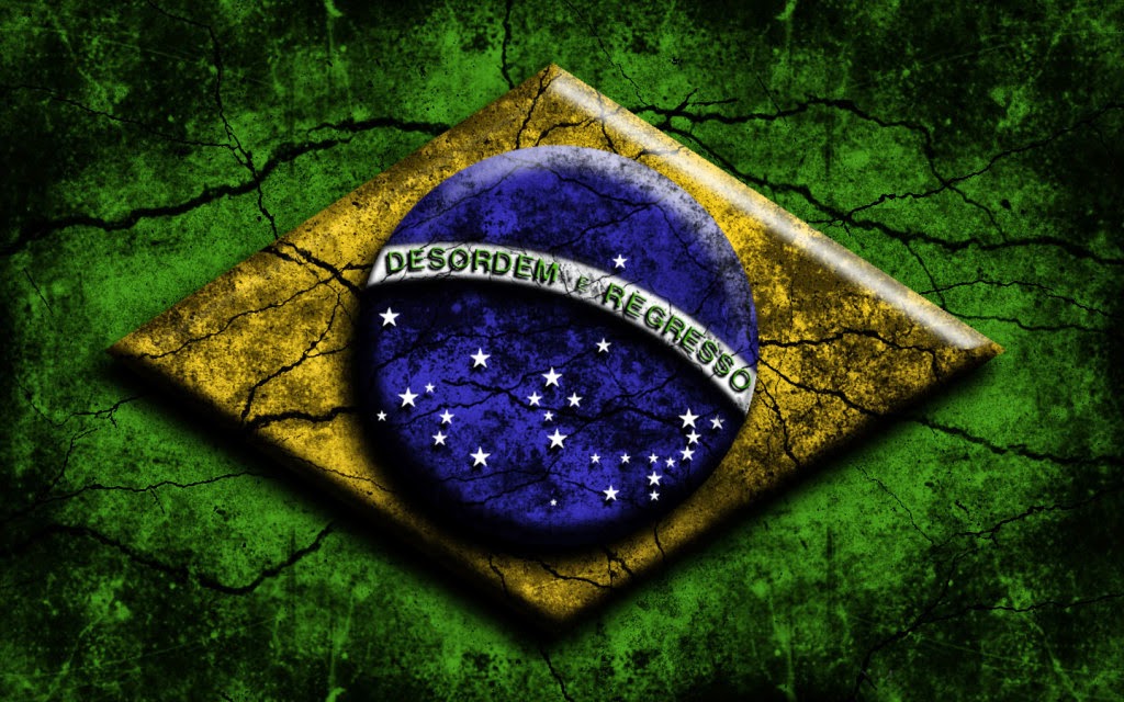Wallpaper HD Brazil Flag Gambar Gratis