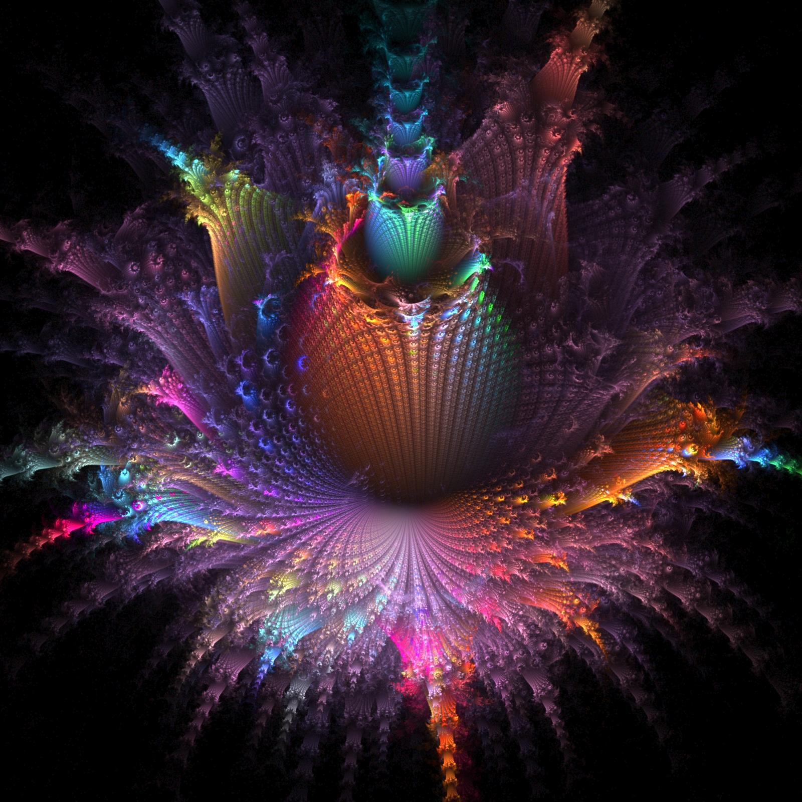 Abstract Fractal Wallpaper Background