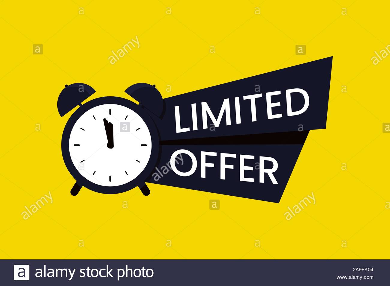 🔥 Free download Black limited offer icon symbol on yellow background