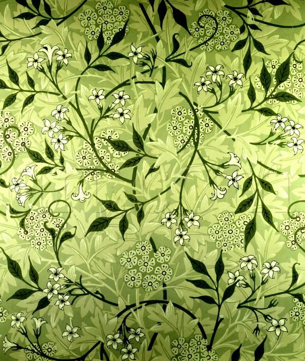 Pre Raphaelite Art William Morris Jasmine Wallpaper Design