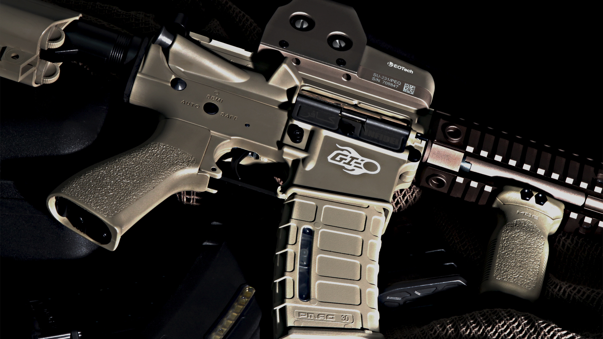M4 Airsoft Weapon Full HD Wallpaper And Background
