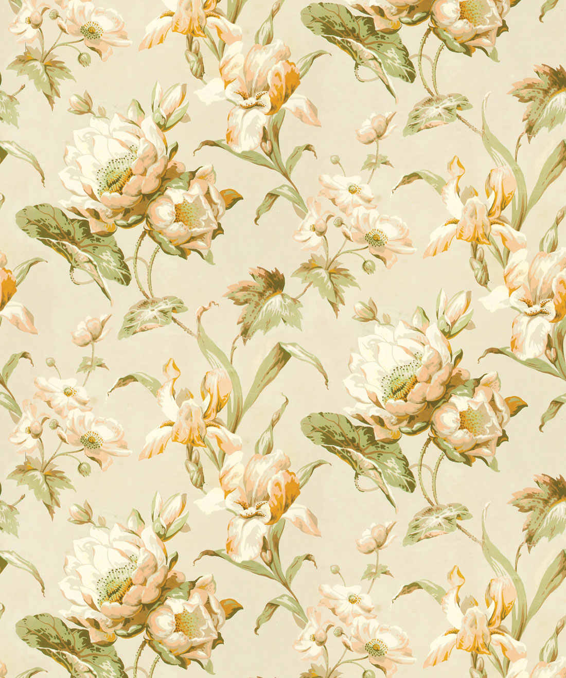 Aux Fleurs Wallpaper Stunning Painterly Floral Milton King