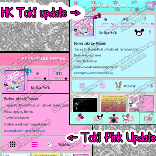 Pink Tokidoki Instagram Theme 500x500