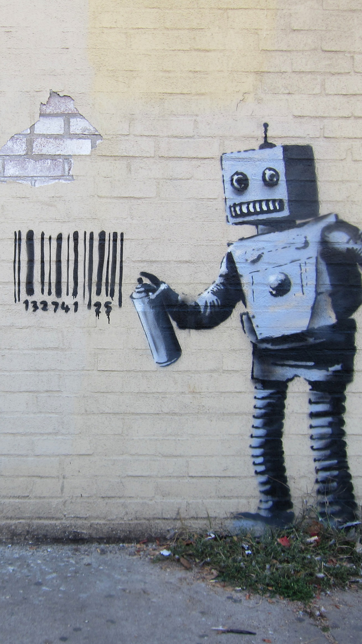 Banksy Robot iPhone 3wallpaper Parallax Les Wallpaper Du
