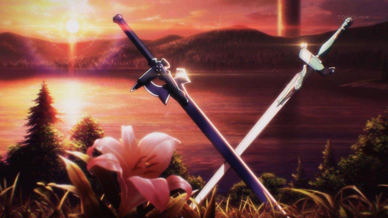 Kirito S Swords Sticking Out Of The Ground