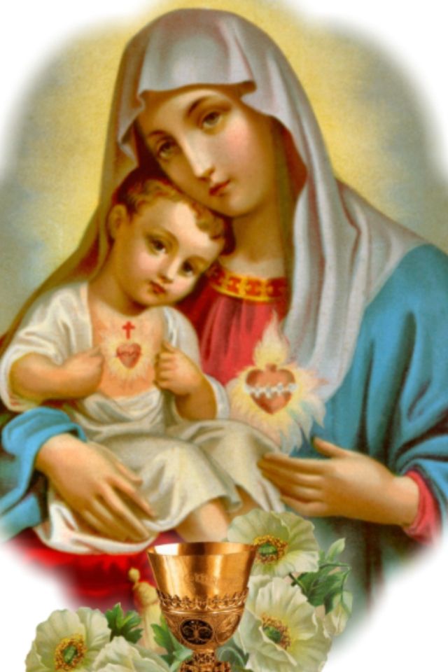 Blessed Virgin Mary And Baby Jesus