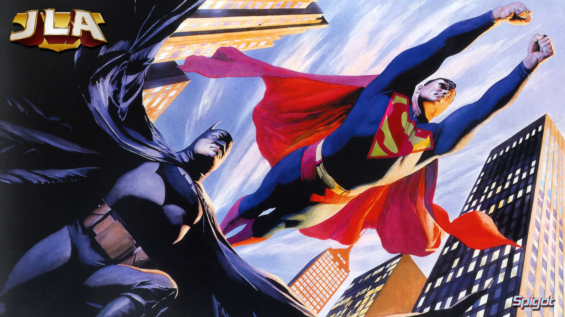 Yes more Justice League wallpapers from art by Alex Ross