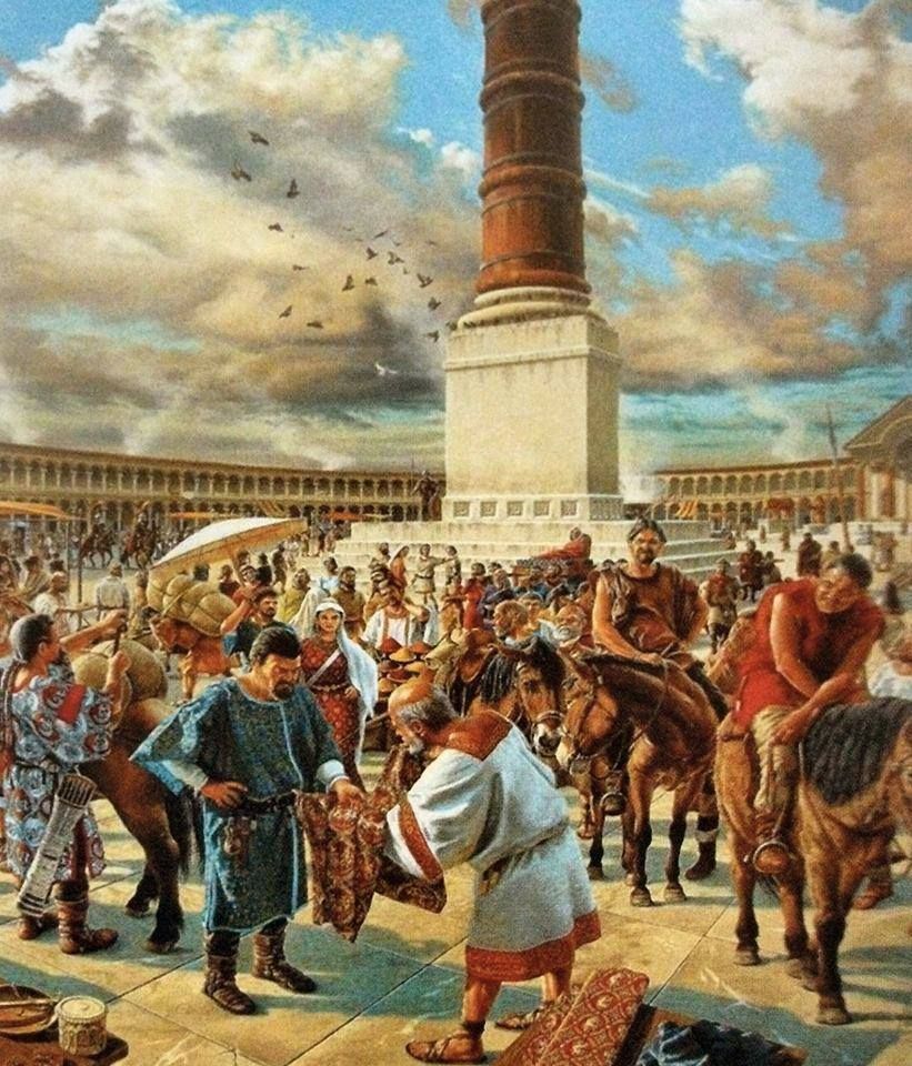 The Forum Of Constantine In Constantinople East Roman Empire
