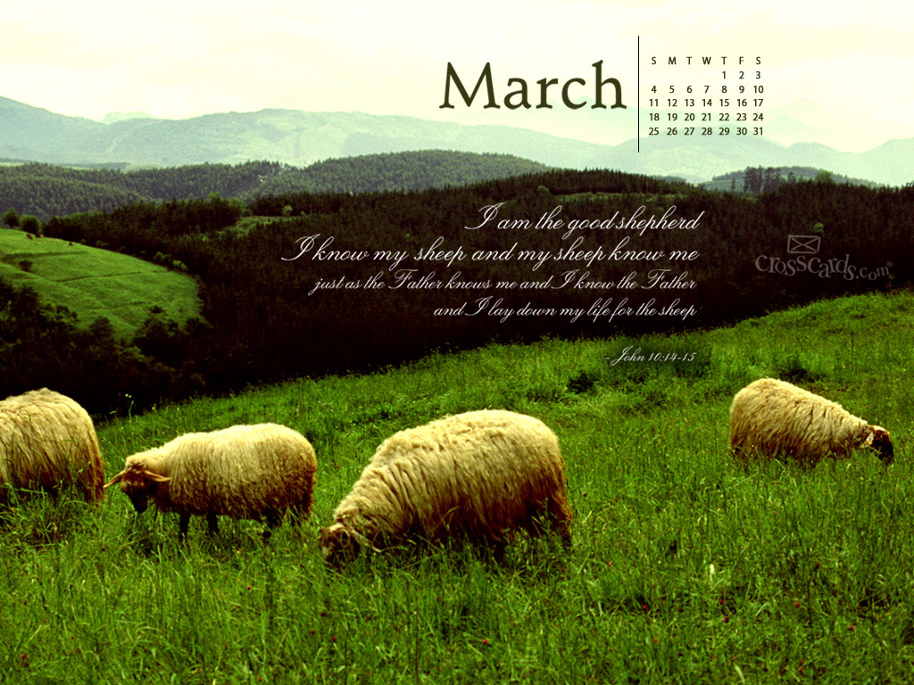 Good Shepherd Desktop Calendar Monthly Calendars Wallpaper