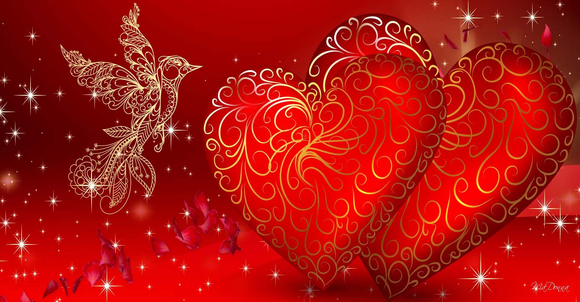 Stunning Valentine S Day Love Hearts Wallpaper HD