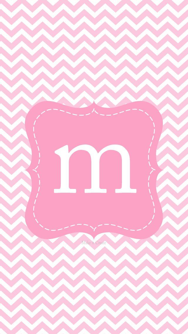 🔥 Free download M monogram pink iphone wall Glitter phone wallpaper
