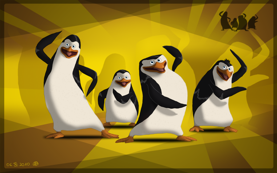 The Penguins Of Madagascar Cartoon Wallpaper