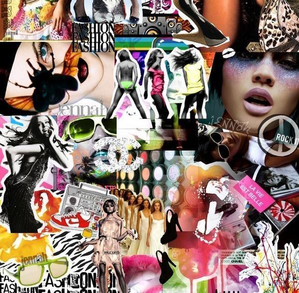Fashion Collage Twitter Backgrounds Fashion Collage Twitter Themes 600x589