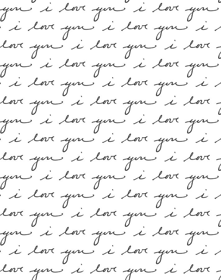 Love Letter Removable Wallpaper White Wallshoppe